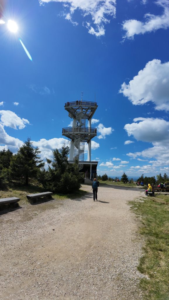 Fotografie rozhledny na Smrku
